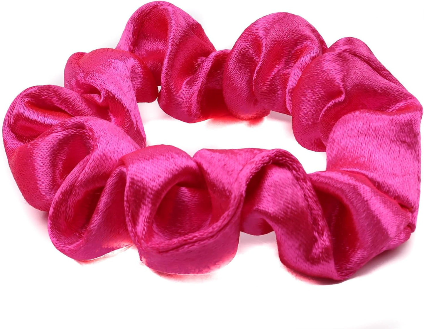 2 pcs Small plain satin hair  scrunchies
