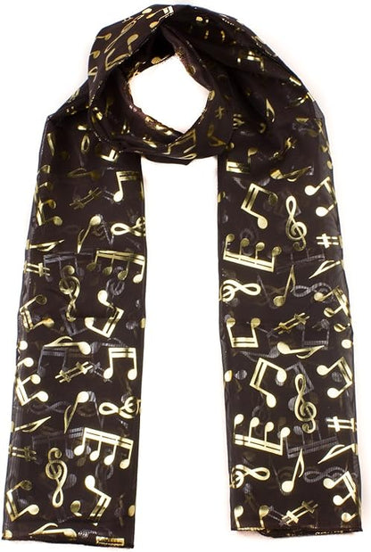 musical notes Lightweight scarf