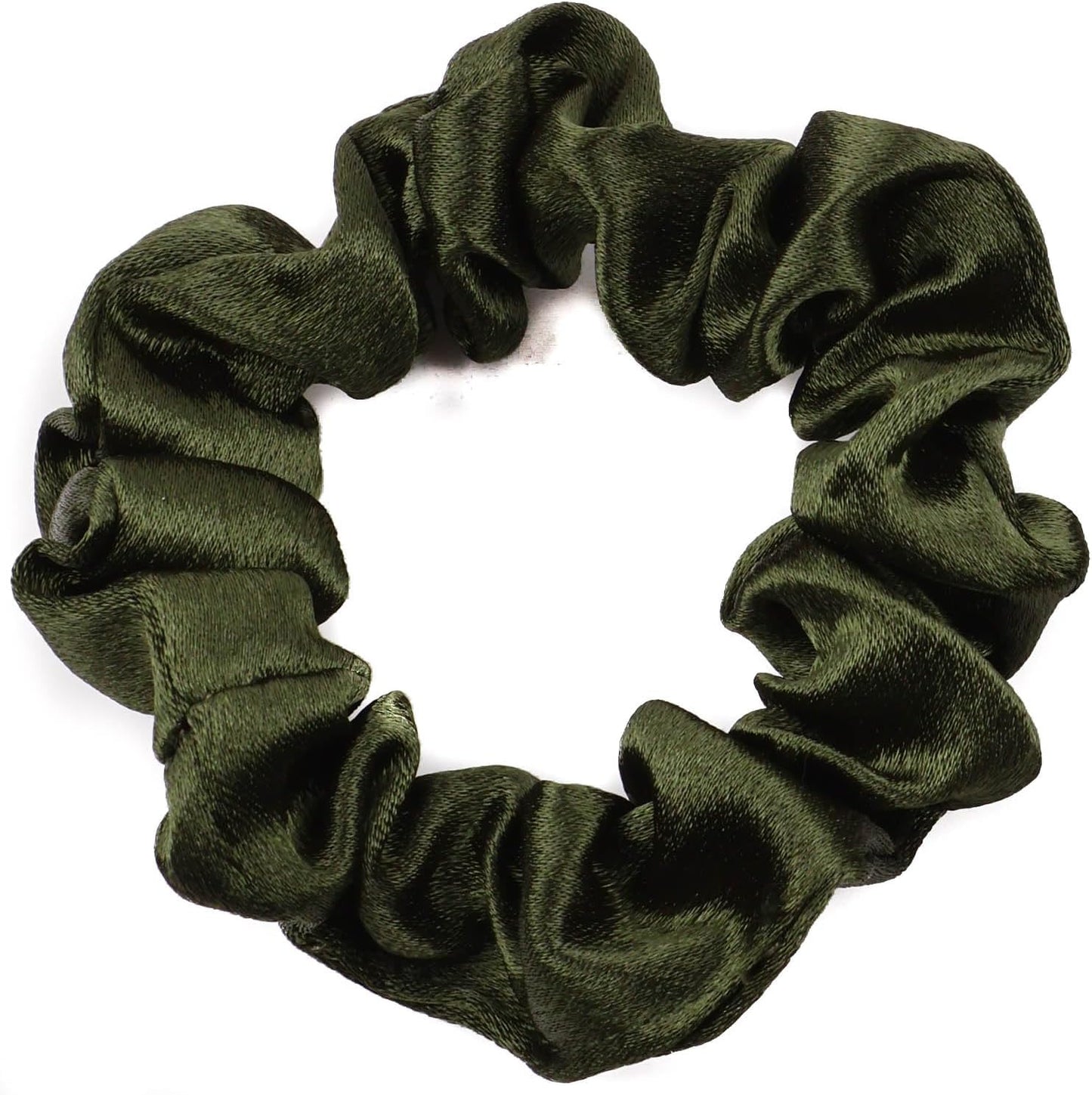 2 pcs Small plain satin hair  scrunchies