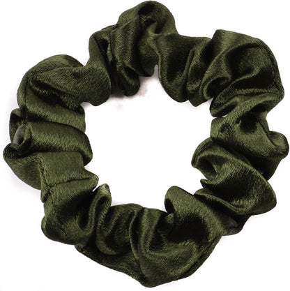 2 pcs Small plain satin hair  scrunchies