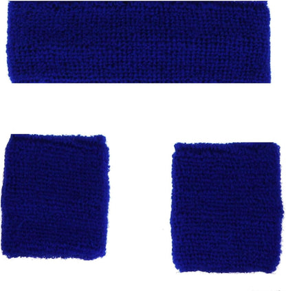 Sweatbands Headband Wristband Set