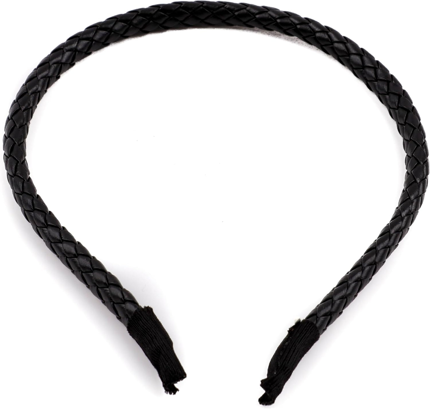 Braided  PU faux leather headband