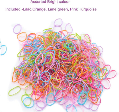 500pcs Mini hair elastic bands