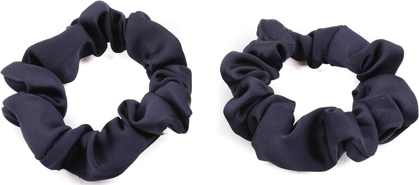 2pcs small luxurious satin hair tie
