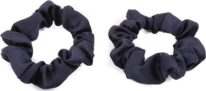 2pcs small luxurious satin hair tie