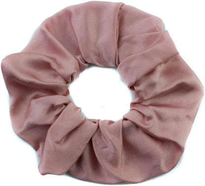 Large pure silk scrunchies