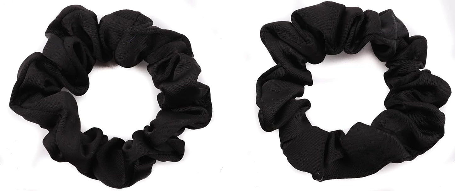 2pcs small luxurious satin hair tie