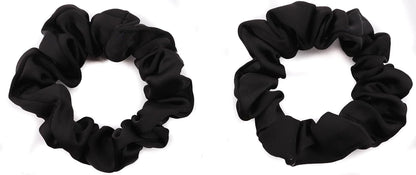 2pcs small luxurious satin hair tie