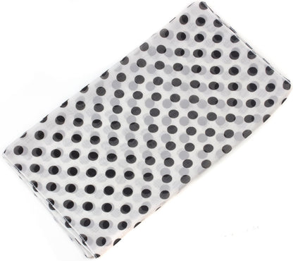 POLKA DOT CHIFON NECK WRAP