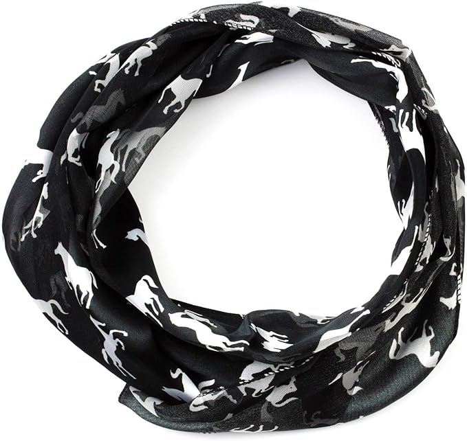Horse print soft silky scarf