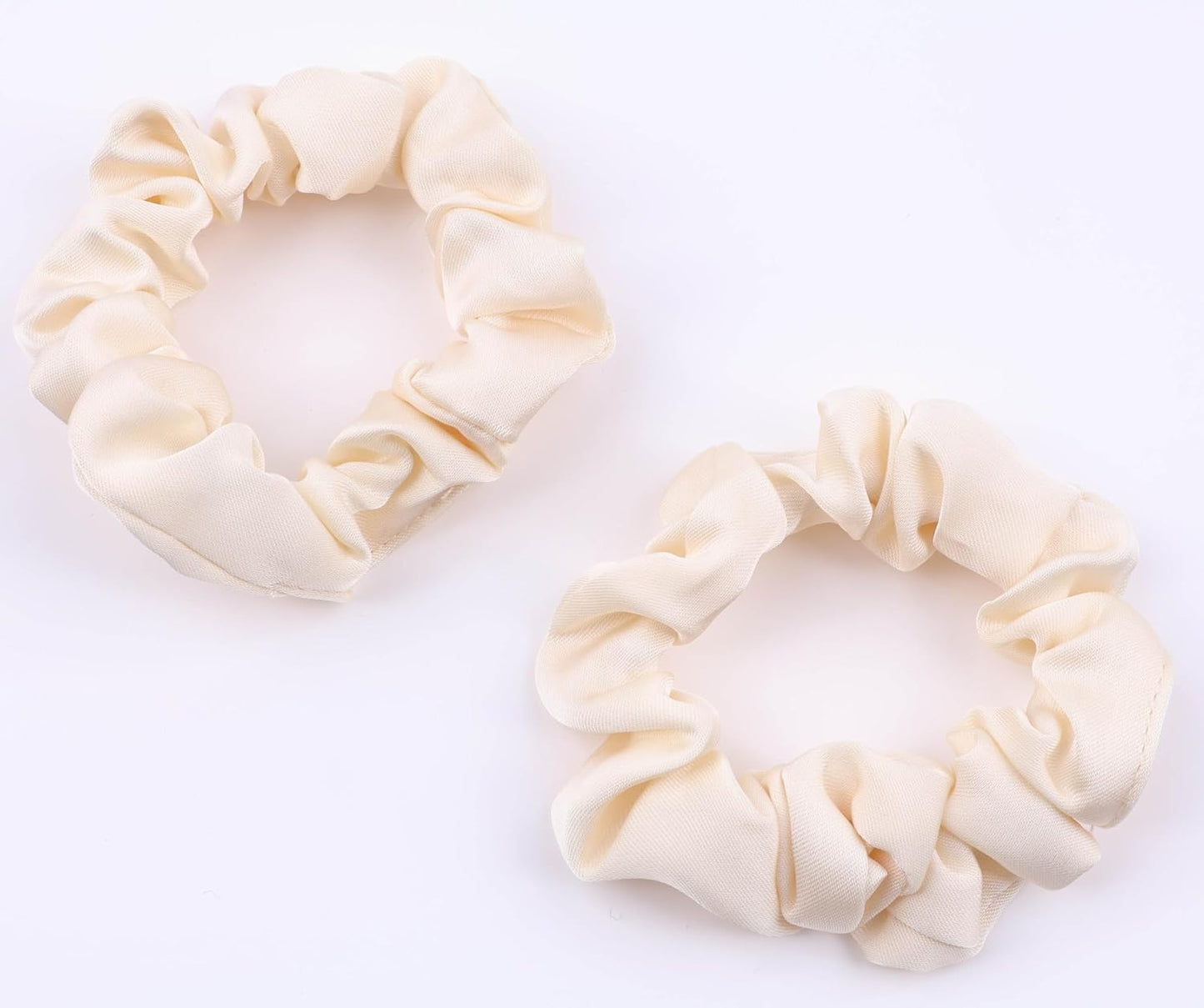 2pcs small luxurious satin hair tie