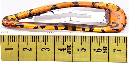 Large Epoxy Hair Snap Clips (4-Pack) - No-Slip Sleepies Barrettes for Women & Girls