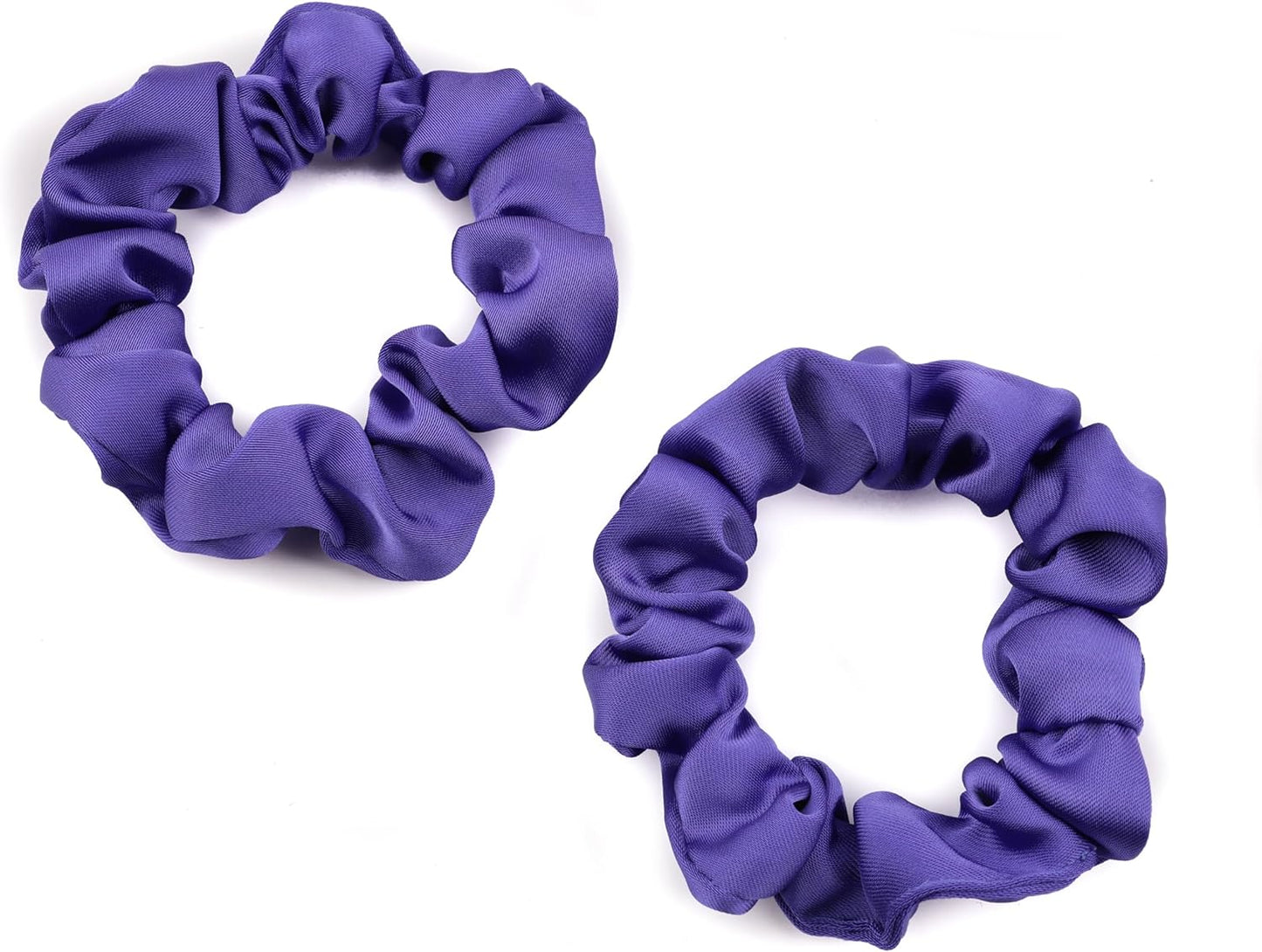 2pcs small luxurious satin hair tie