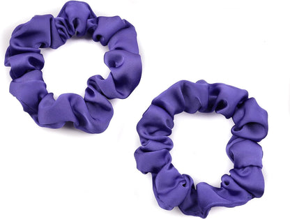2pcs small luxurious satin hair tie