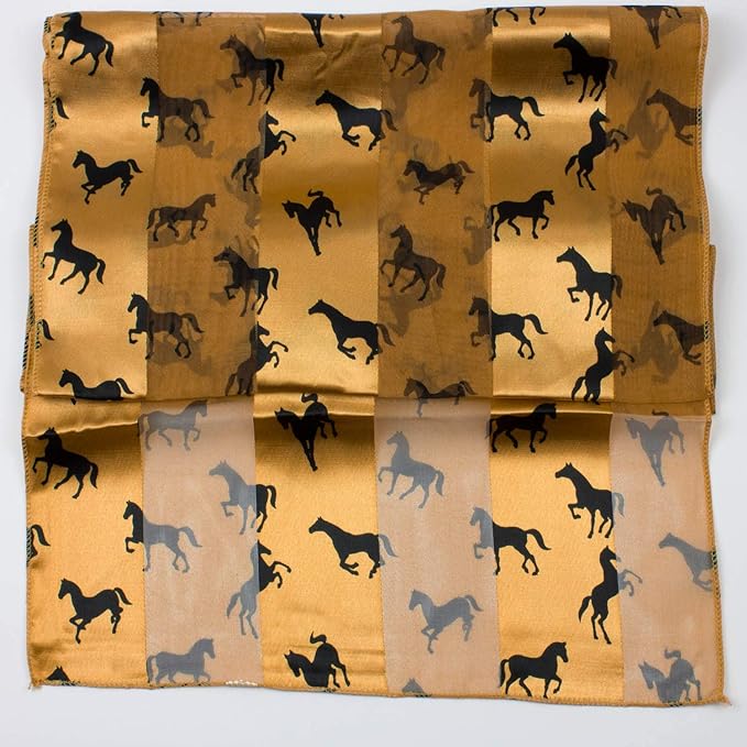 Horse print soft silky scarf