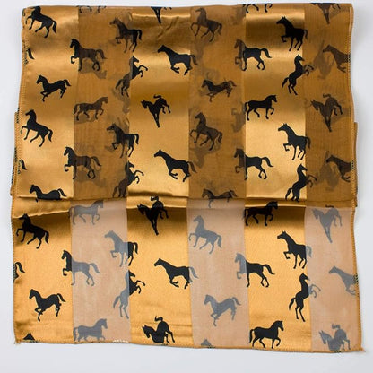 Horse print soft silky scarf