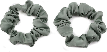 2pcs small luxurious satin hair tie
