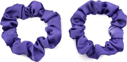 2pcs small luxurious satin hair tie