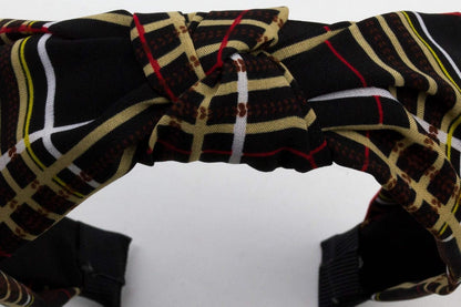 Classic tartan knotted headband