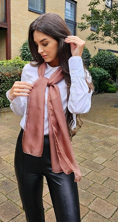 Classy plain chiffon scarf