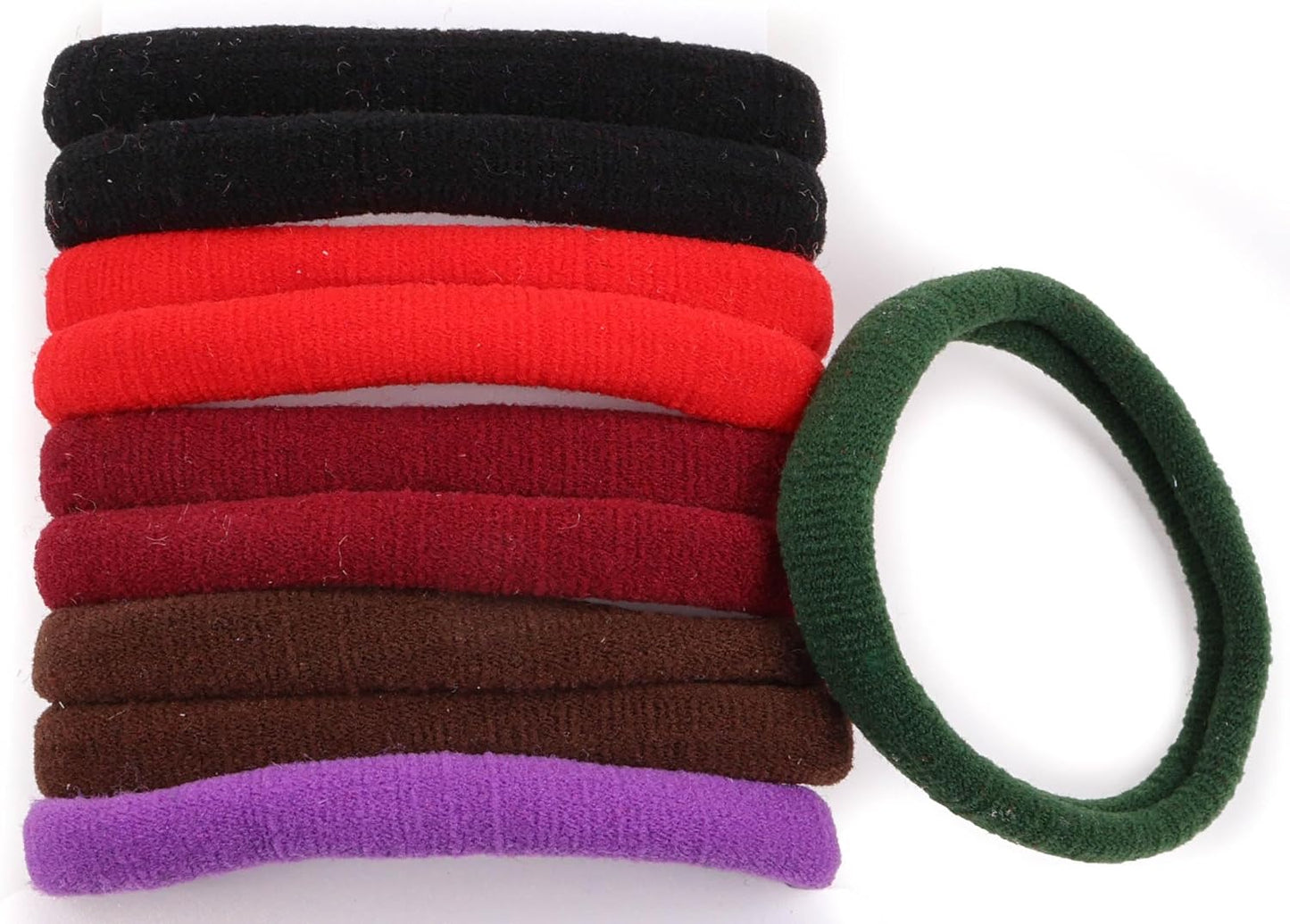 Set of 10pcs plain jersey large elastic