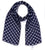Navy with white dots