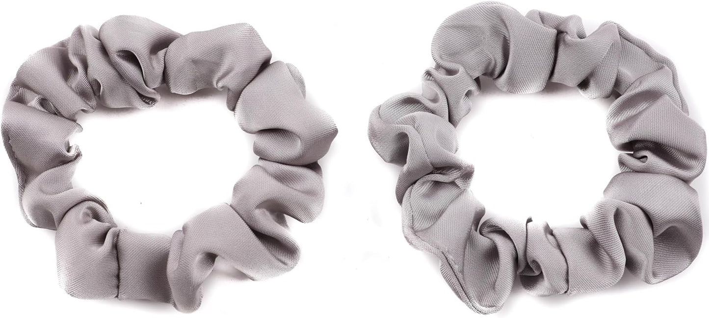 2pcs small luxurious satin hair tie
