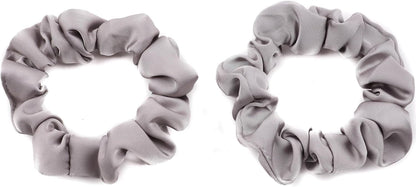 2pcs small luxurious satin hair tie