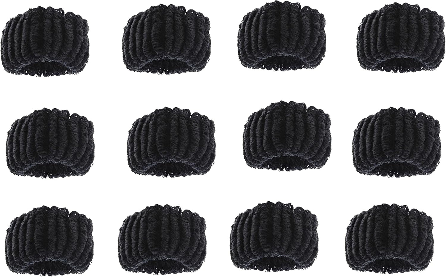 12pcs stretchy donut scrunchies