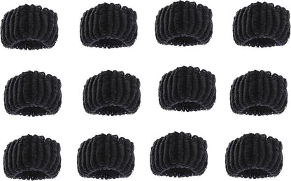 12pcs stretchy donut scrunchies