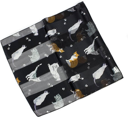 Cat printed scarves