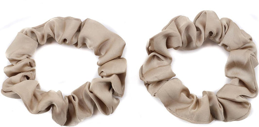 2pcs small luxurious satin hair tie