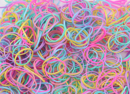 500pcs Mini hair elastic bands