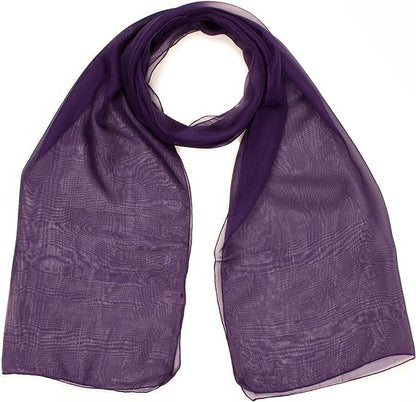Classy plain chiffon scarf