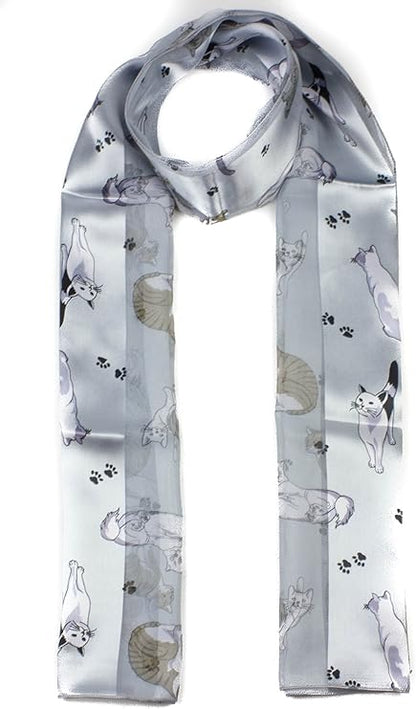 Cat printed scarves