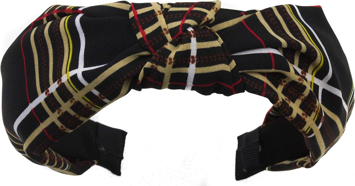 Classic tartan knotted headband