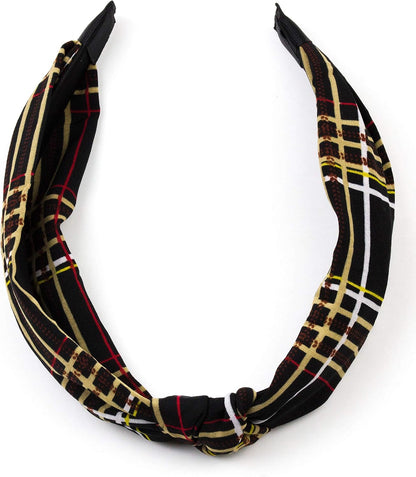 Classic tartan knotted headband