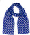 Royal blue with white dots
