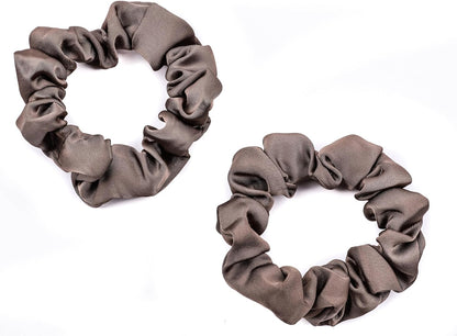 2pcs small luxurious satin hair tie