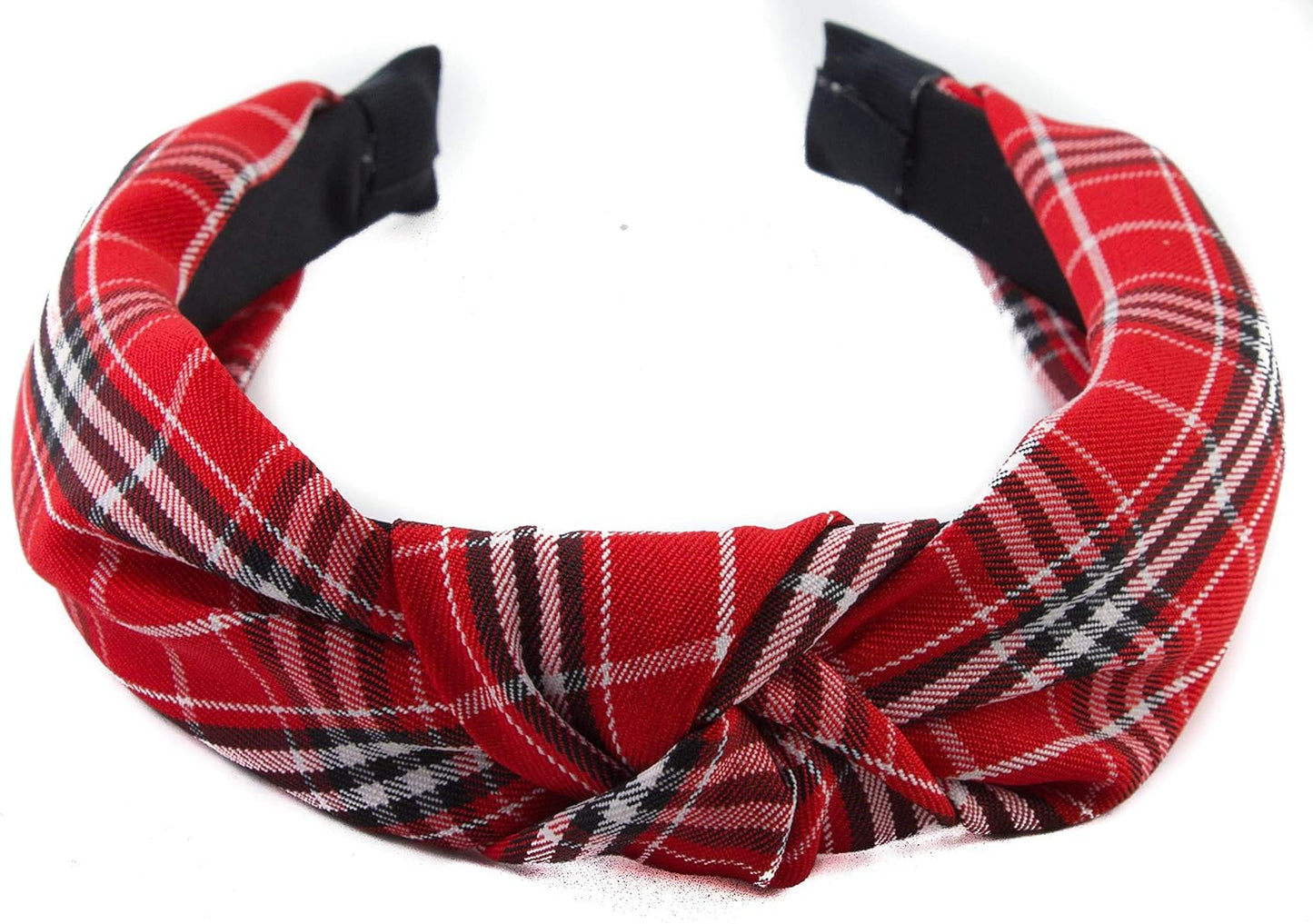 Classic tartan knotted headband