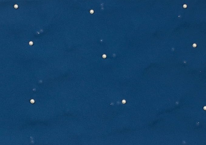 Pearl Embellished Chiffon Scarf Shawl for Women – Lightweight Evening Wrap for Wedding, Bridesmaid & Party Dress