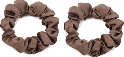 2pcs small luxurious satin hair tie