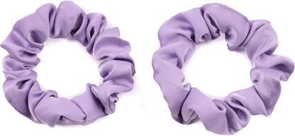 2pcs small luxurious satin hair tie