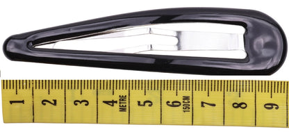 Large Epoxy Hair Snap Clips (4-Pack) - No-Slip Sleepies Barrettes for Women & Girls