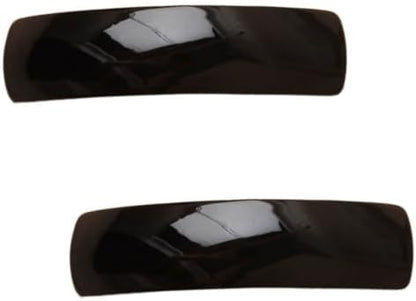 Small Slim French Barrette Hair Clips Rectangle Slide for Women Girls Thin Hair (Tortoise Shell) (Pack of 2)