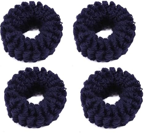 Large Thick Terry Hair Bobbles – Soft Towelling Ponytail Scrunchies & Stretchy Hair Ties for Women & Girls