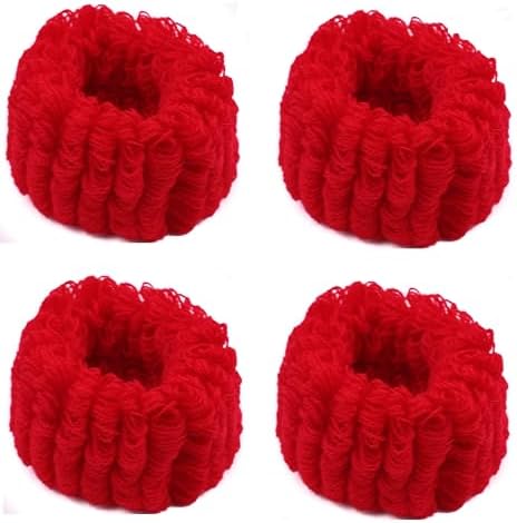 Large Thick Terry Hair Bobbles – Soft Towelling Ponytail Scrunchies & Stretchy Hair Ties for Women & Girls