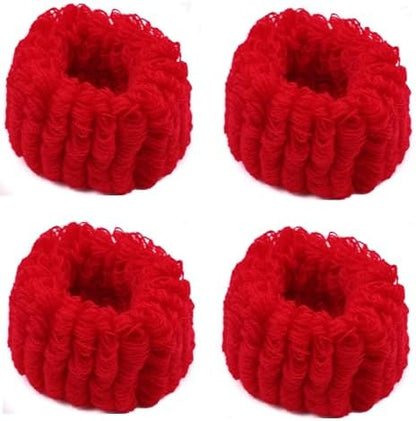 Large Thick Terry Hair Bobbles – Soft Towelling Ponytail Scrunchies & Stretchy Hair Ties for Women & Girls