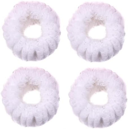 Large Thick Terry Hair Bobbles – Soft Towelling Ponytail Scrunchies & Stretchy Hair Ties for Women & Girls