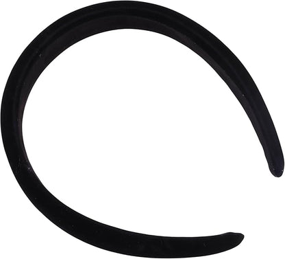Soft Velvet Padded Headband for Women | Puffy Wide Alice Hair Band, Elegant Hair Accessory for Girls, Daily Wear, Party, Wedding and Special Events (Black)